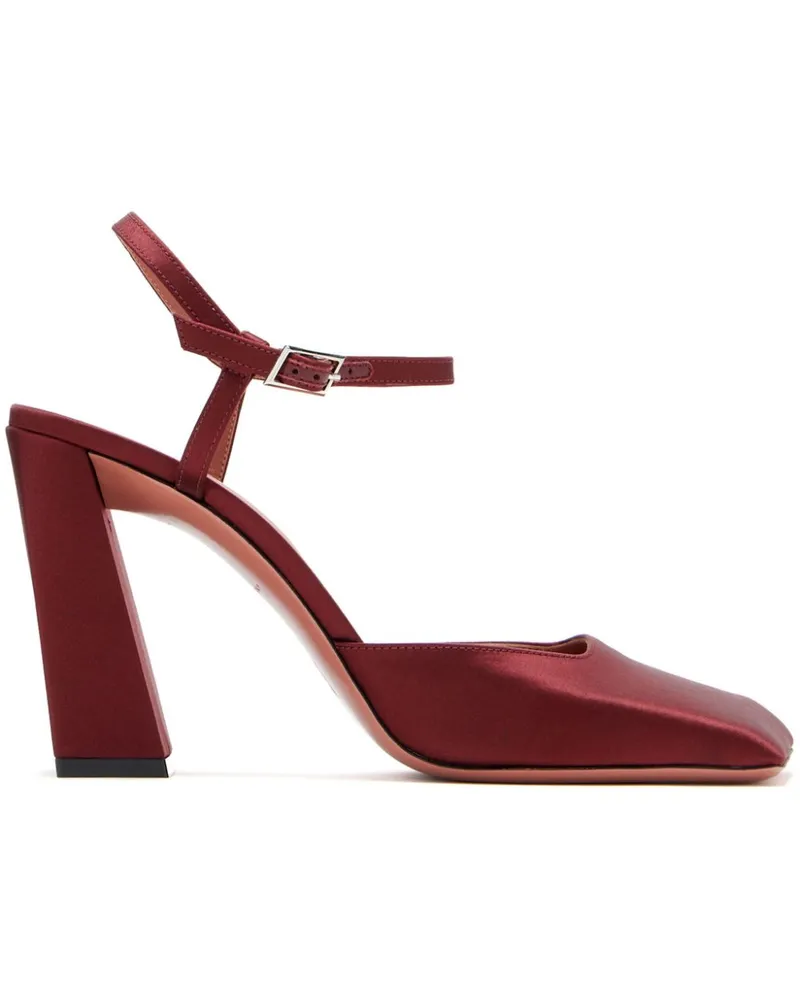 Amina Muaddi Charlotte Pumps 95mm - Rot Rot