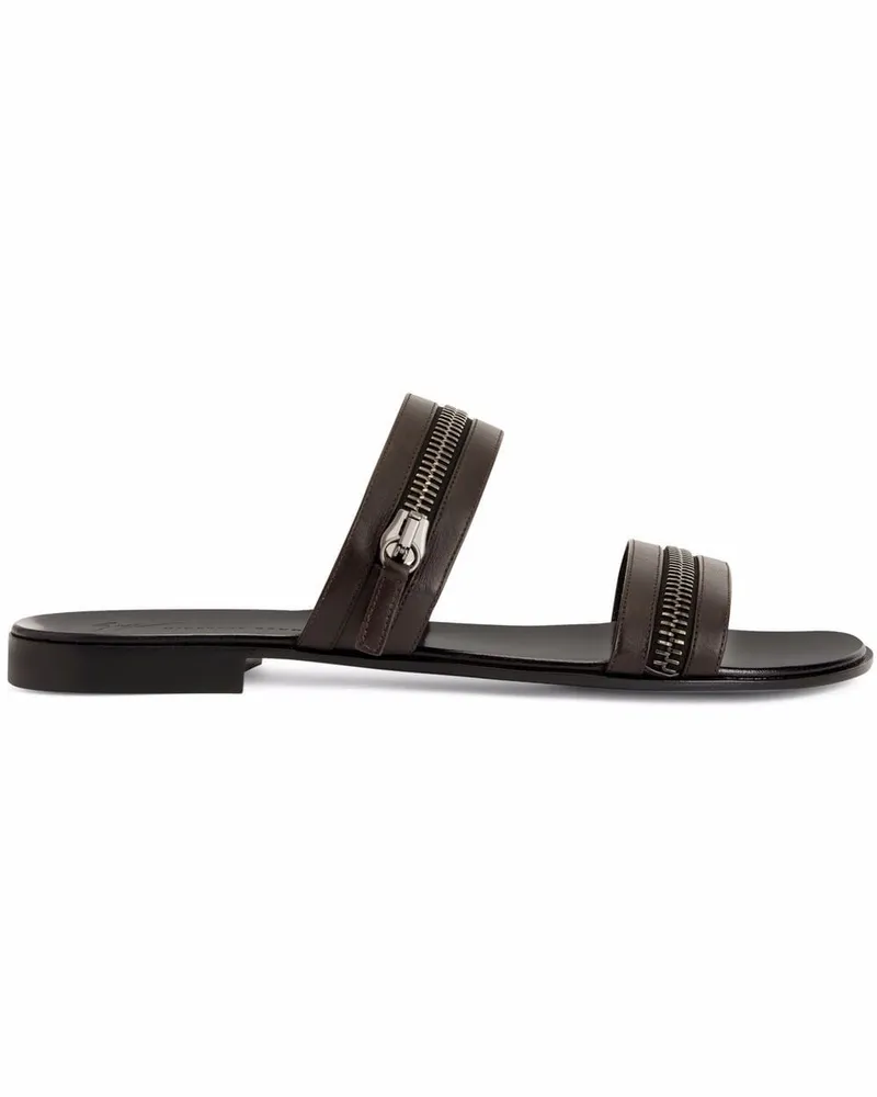 Giuseppe Zanotti Brad Sandalen mit Reißverschluss - Braun Braun