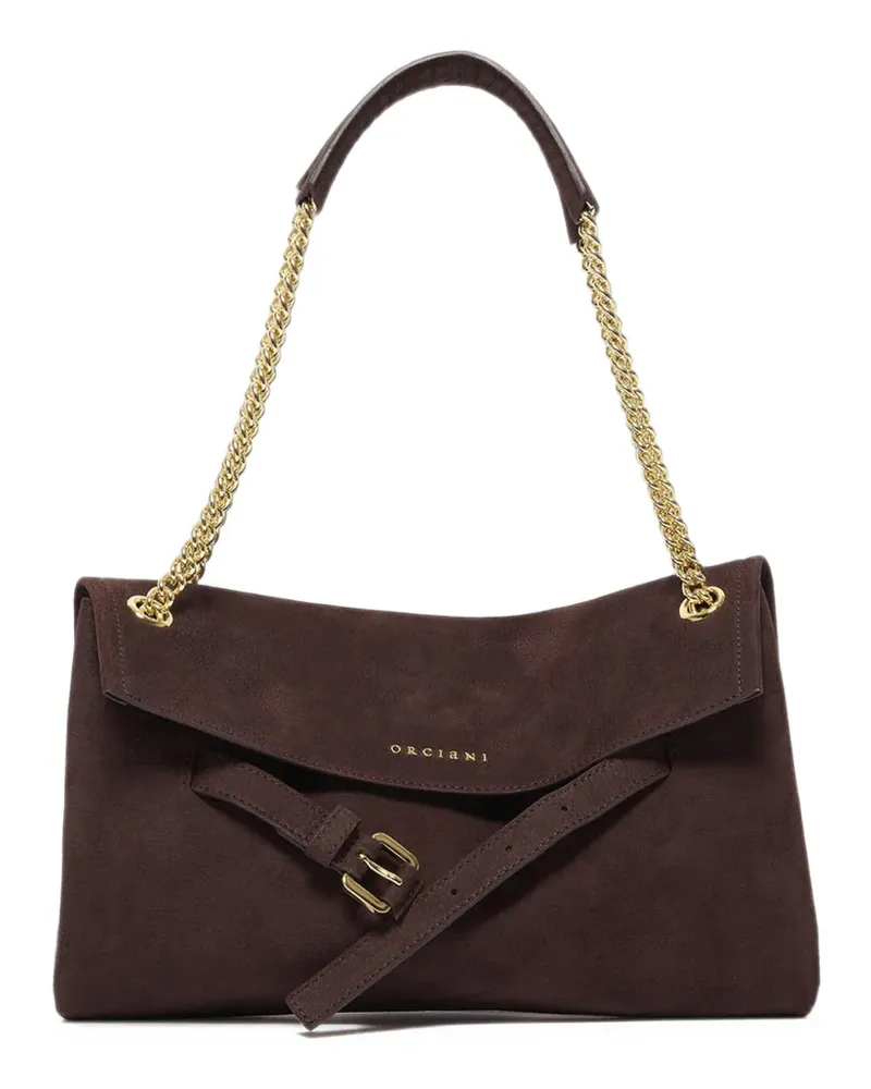 Orciani small Venus leather tote bag - Braun Braun