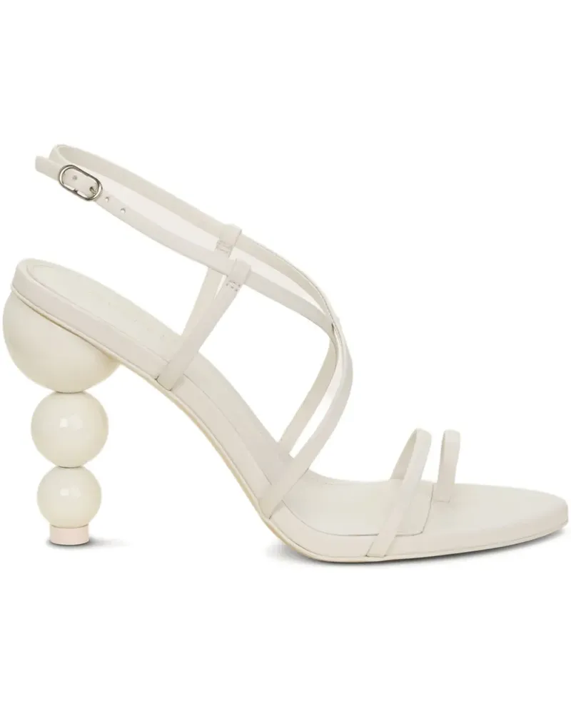 Cult Gaia Robyn Sandalen mit überkreuzten Absatz 95mm - Weiß Weiß