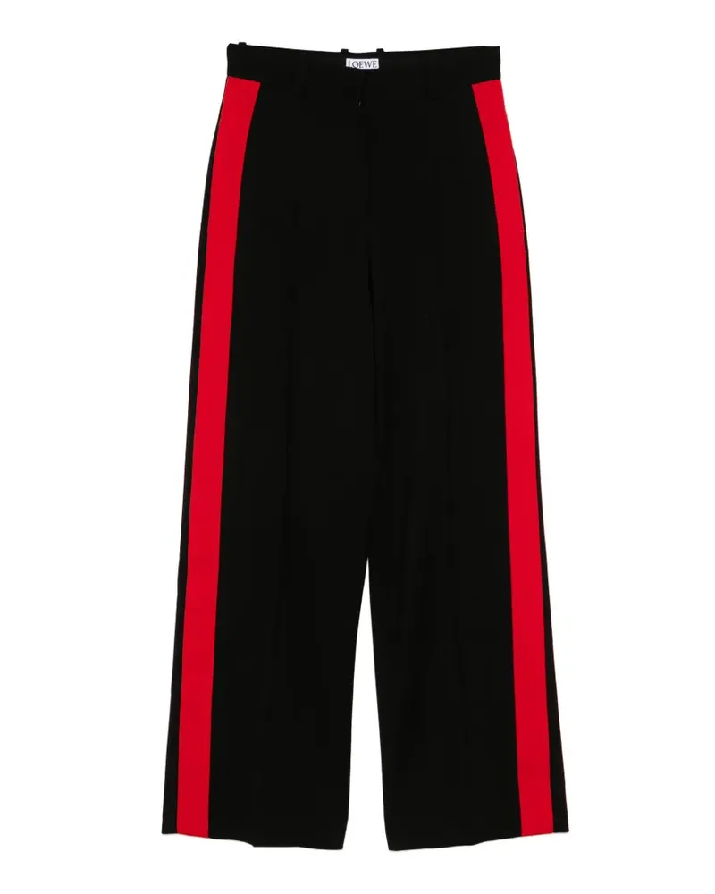 Loewe Hose mit seitlichen Streifen - Schwarz Schwarz