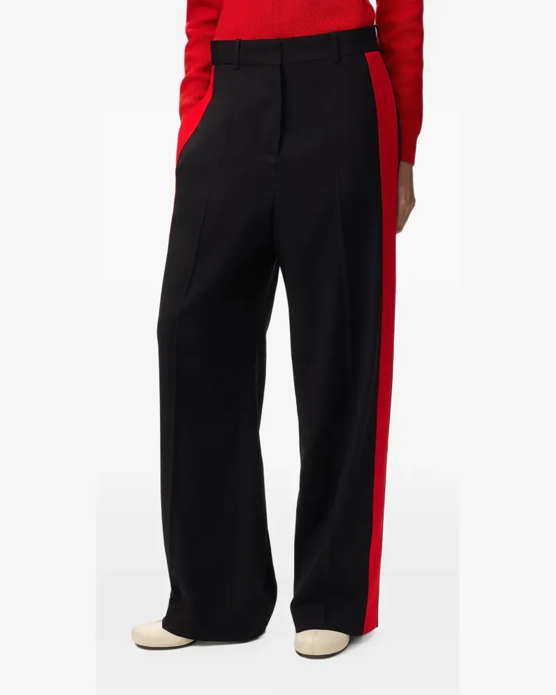 Loewe Hose mit seitlichen Streifen - Schwarz Schwarz