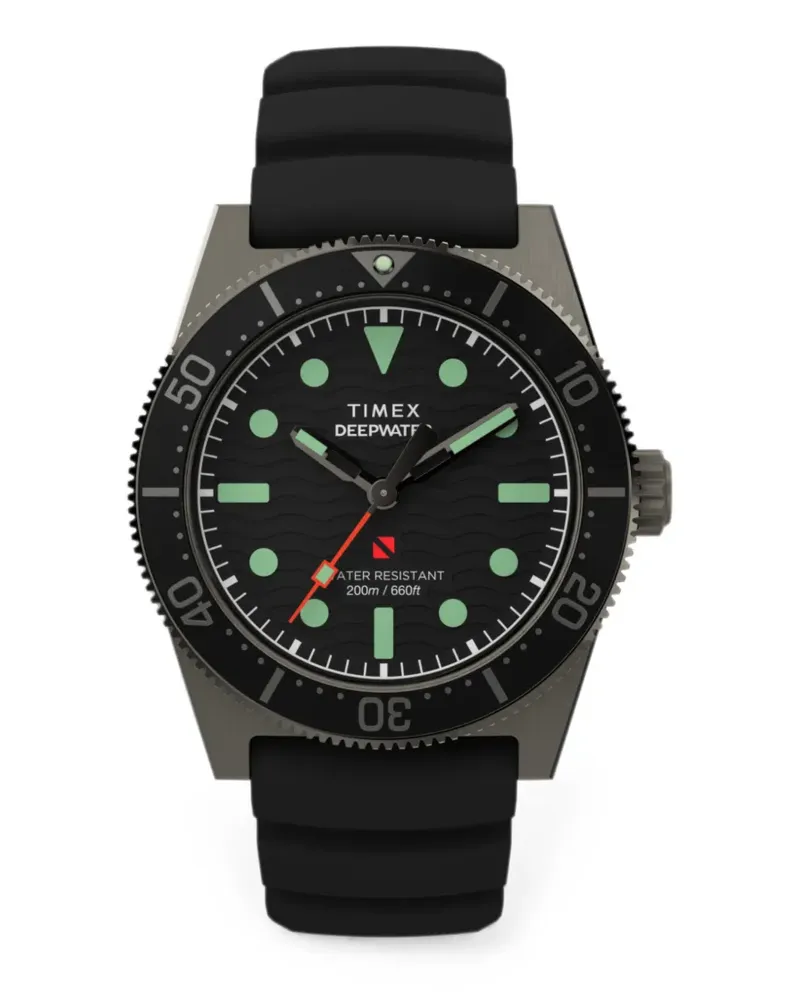 Timex Deepwater Reef 41mm watch - Schwarz Schwarz