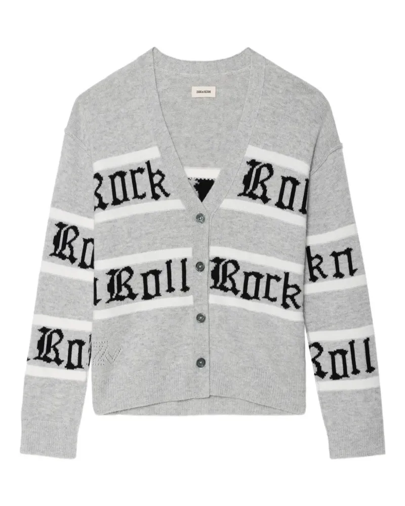 Zadig & Voltaire Gestreifter Cardigan - Grau Grau