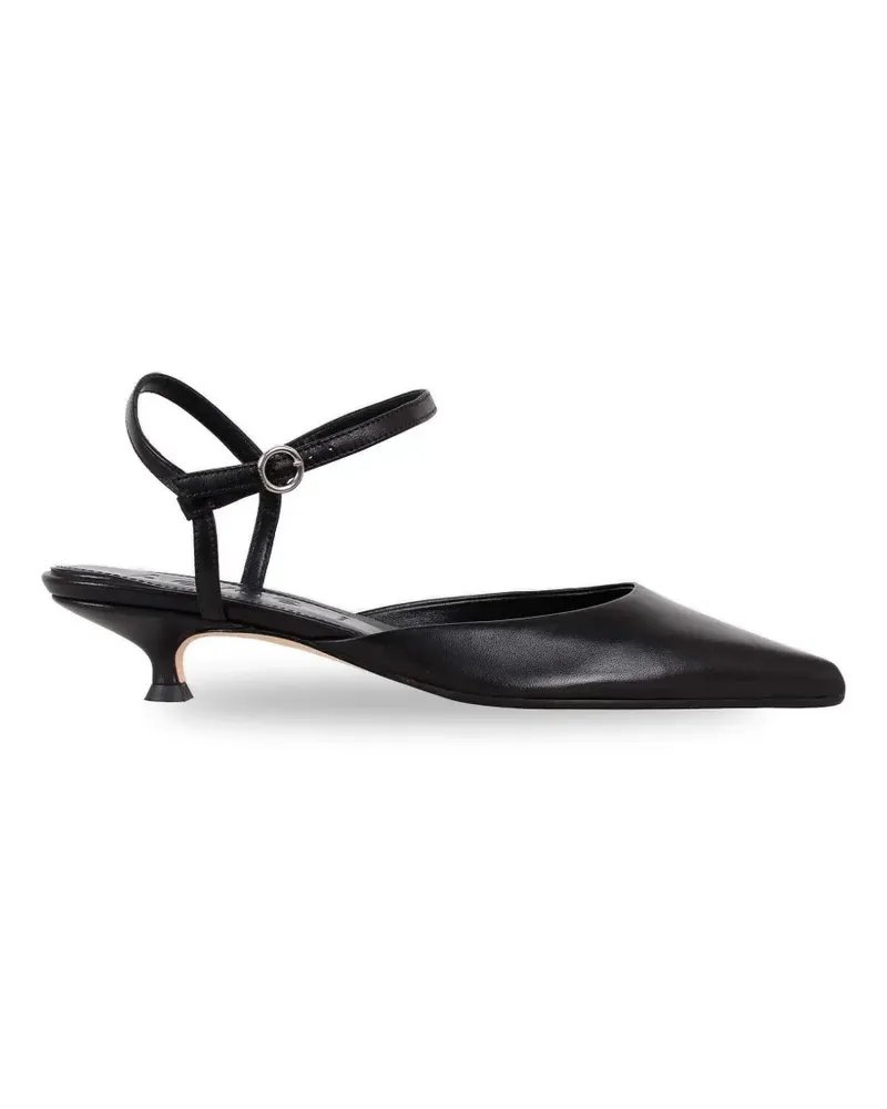 aeyde Colette 35mm pointed-toe leather pumps - Schwarz Schwarz