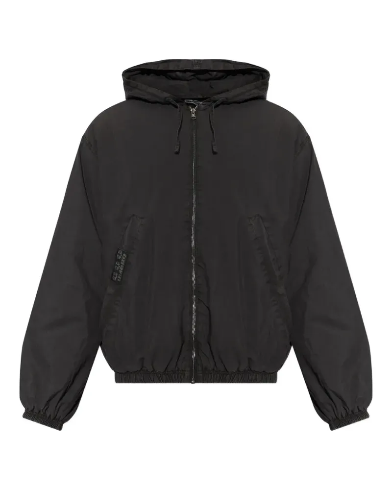 Umbro Kapuzenjacke mit Logo-Patch - Schwarz Schwarz