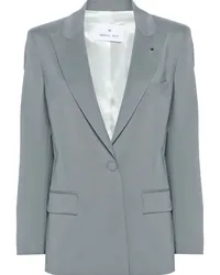 Manuel Ritz Einreihiger Blazer mit steigendem Revers Grau