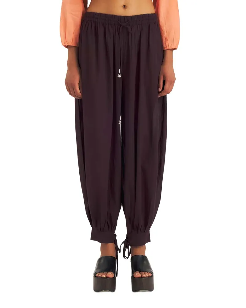 Antik Batik Fruti drawstring-waist sarouel trousers - Violett Violett