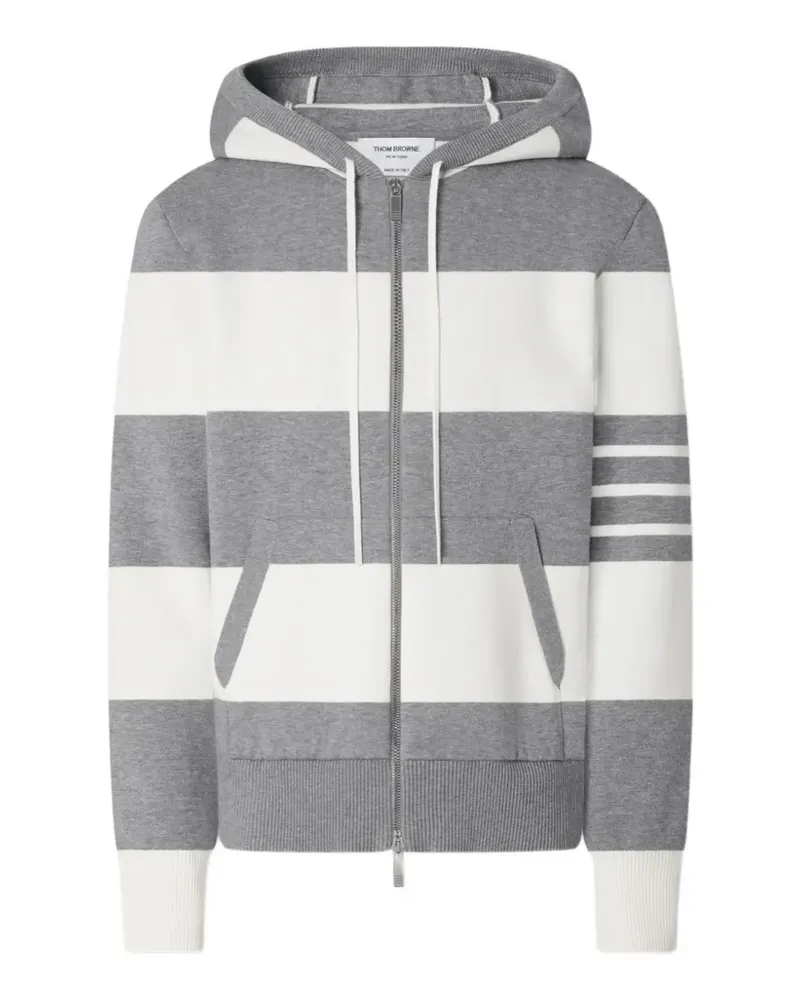 Thom Browne Hector striped hoodie - Grau Grau
