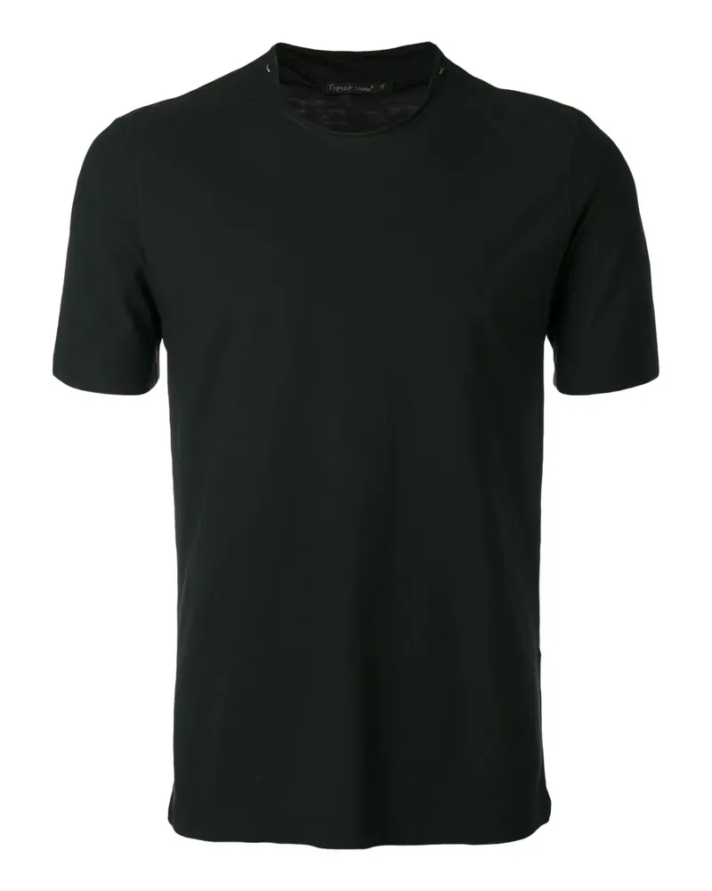 TRANSIT Klassisches T-Shirt - Schwarz Schwarz