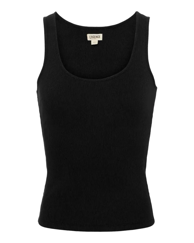 L'Agence Adira Tanktop mit U-Ausschnitt - Schwarz Schwarz
