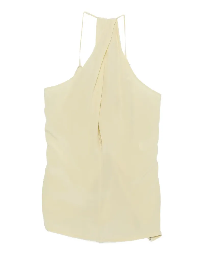 ALYSI twisted-front top - Gelb Gelb