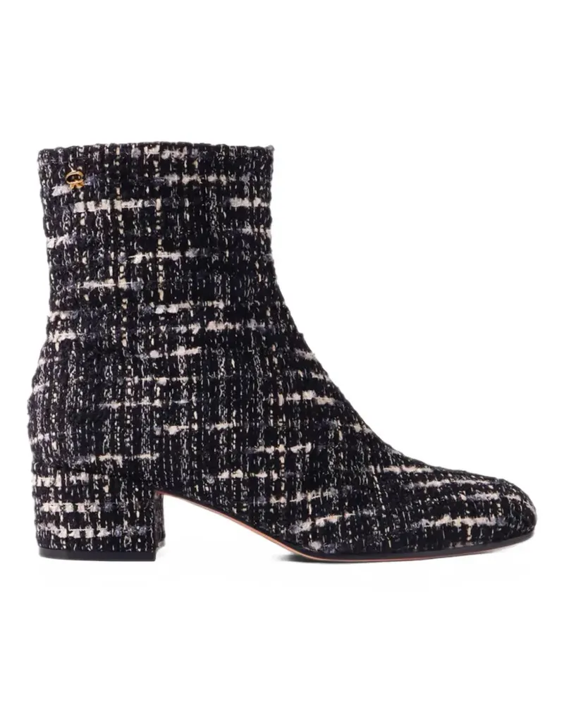 Gianvito Rossi Joelle Stiefeletten aus Tweed - Schwarz Schwarz