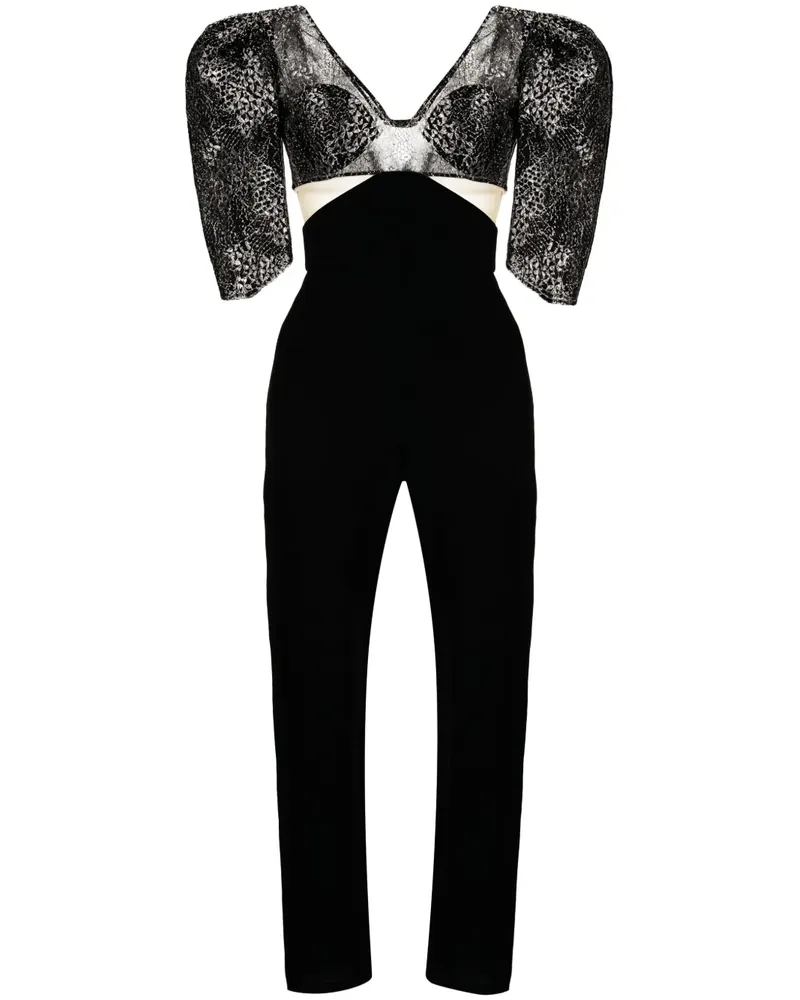 Saiid Kobeisy Mikado Jumpsuit - Schwarz Schwarz