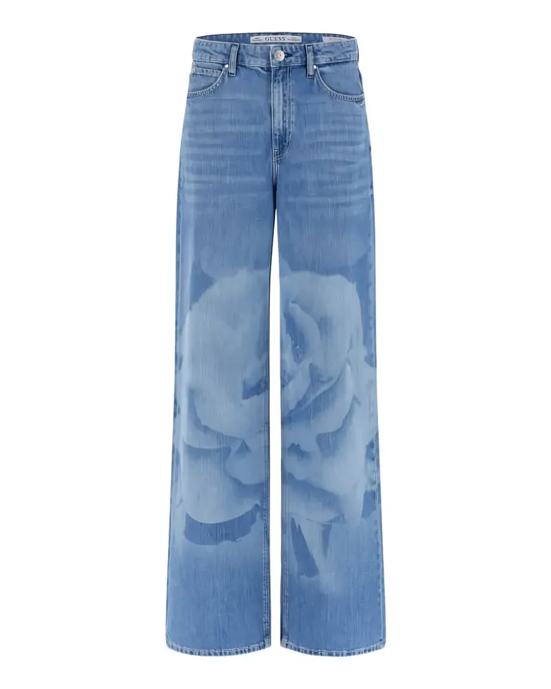 Guess Weite Jeans mit Laser-Print - Blau Blau