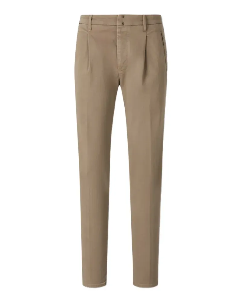 Incotex pleated-detail trousers - Nude Nude