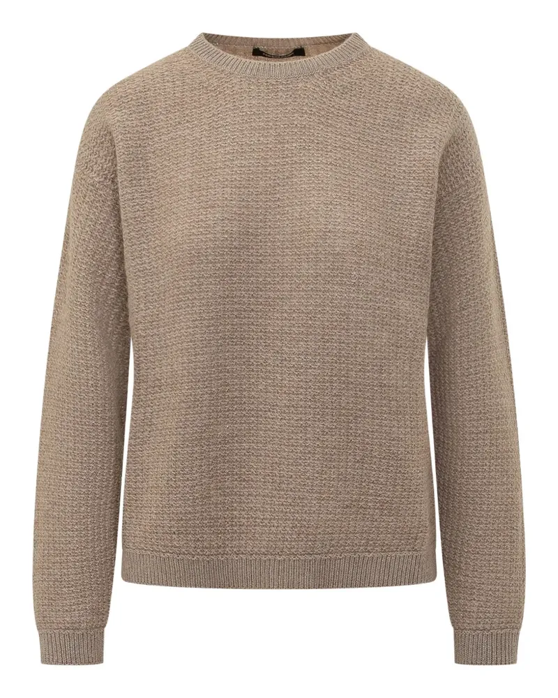 Fabiana Filippi waffle-knit long-sleeve sweater - Braun Braun