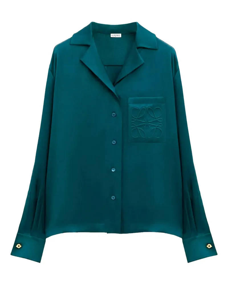 Loewe Pyjamahemd - Grün Grün
