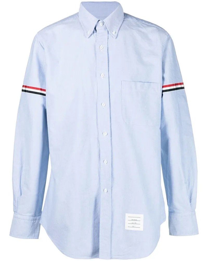 Thom Browne Oxford-Hemd mit Armbinden - Blau Blau