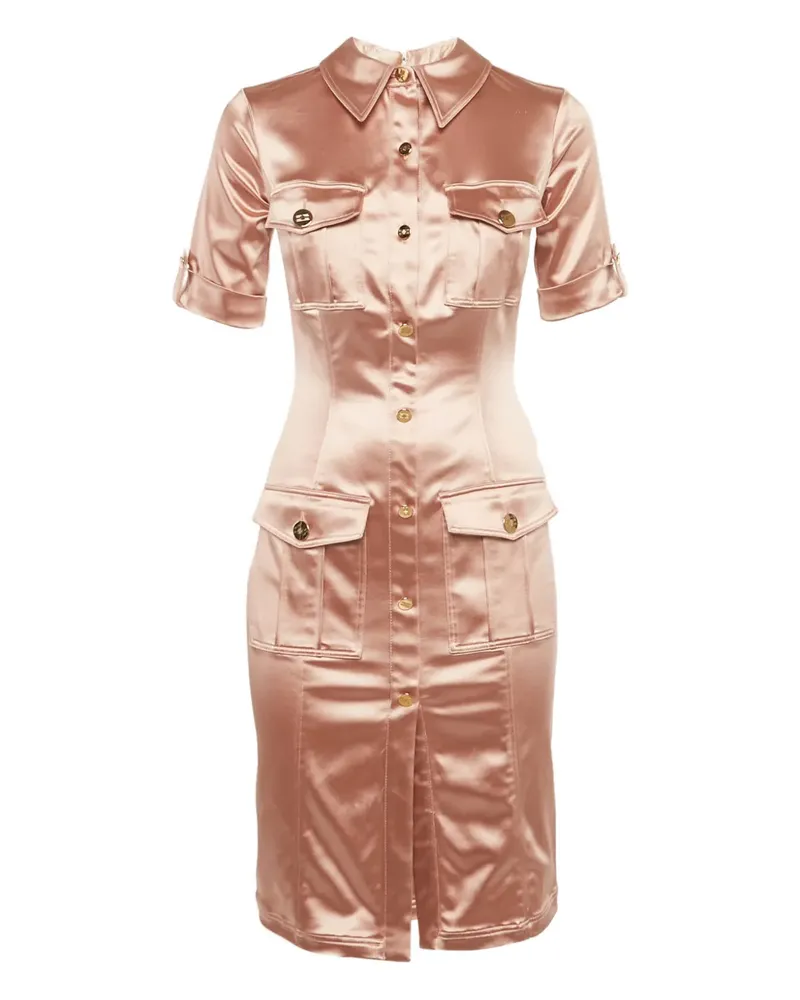 Elisabetta Franchi Minikleid mit Knöpfen - Rosa Rosa