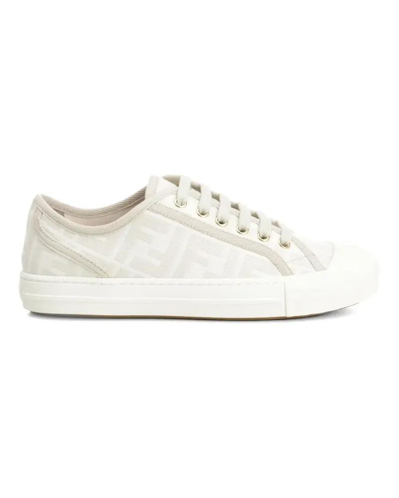 Fendi Domino FF jacquard sneakers - Nude Nude