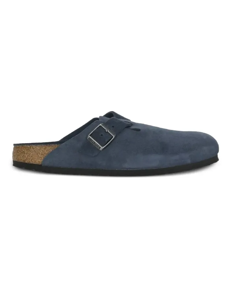 Birkenstock Boston Mules mit Schnallendetail - Blau Blau