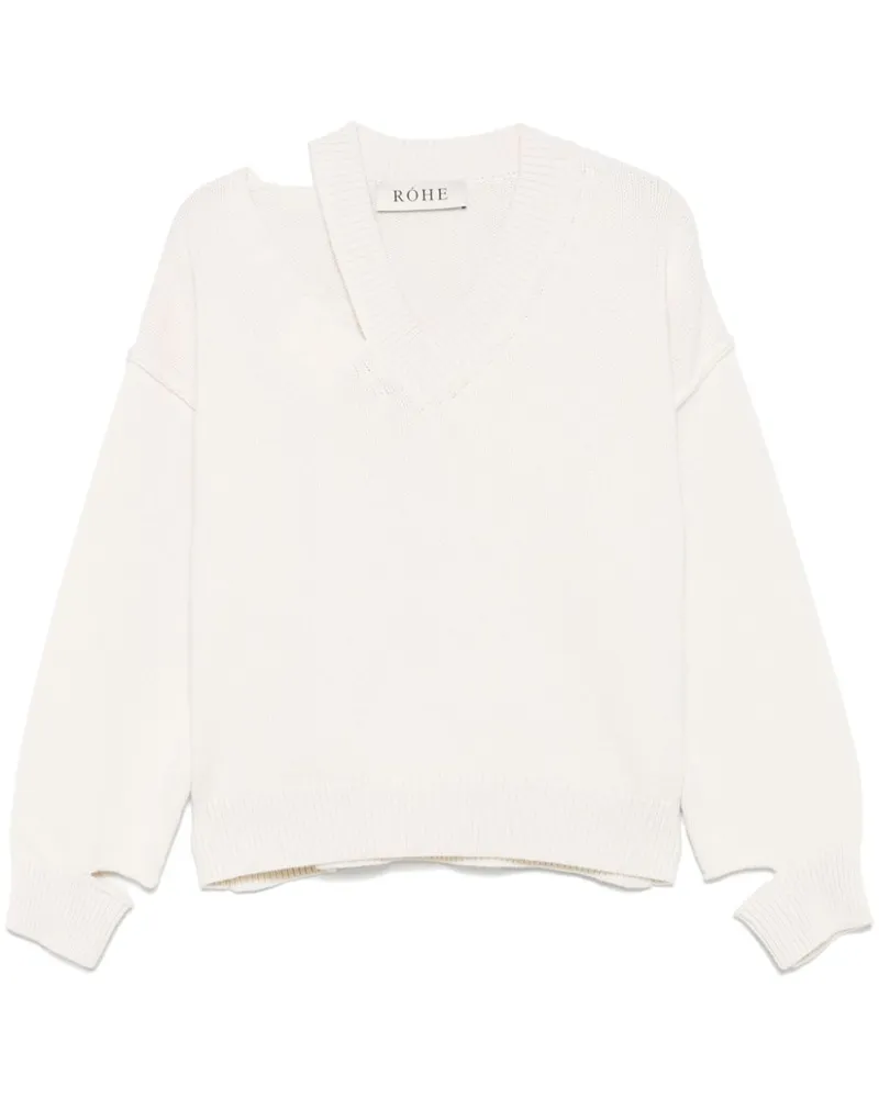 Róhe Pullover mit Cut-Out - Nude Nude