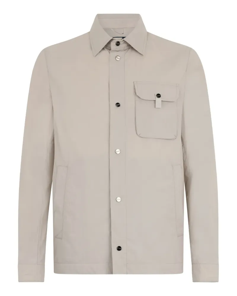 Herno button-front shirt jacket - Nude Nude