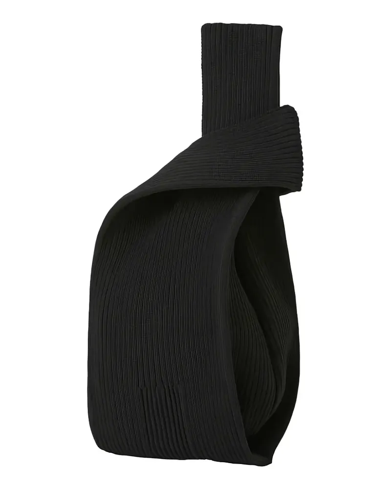 CFCL ribbed tote bag - Schwarz Schwarz