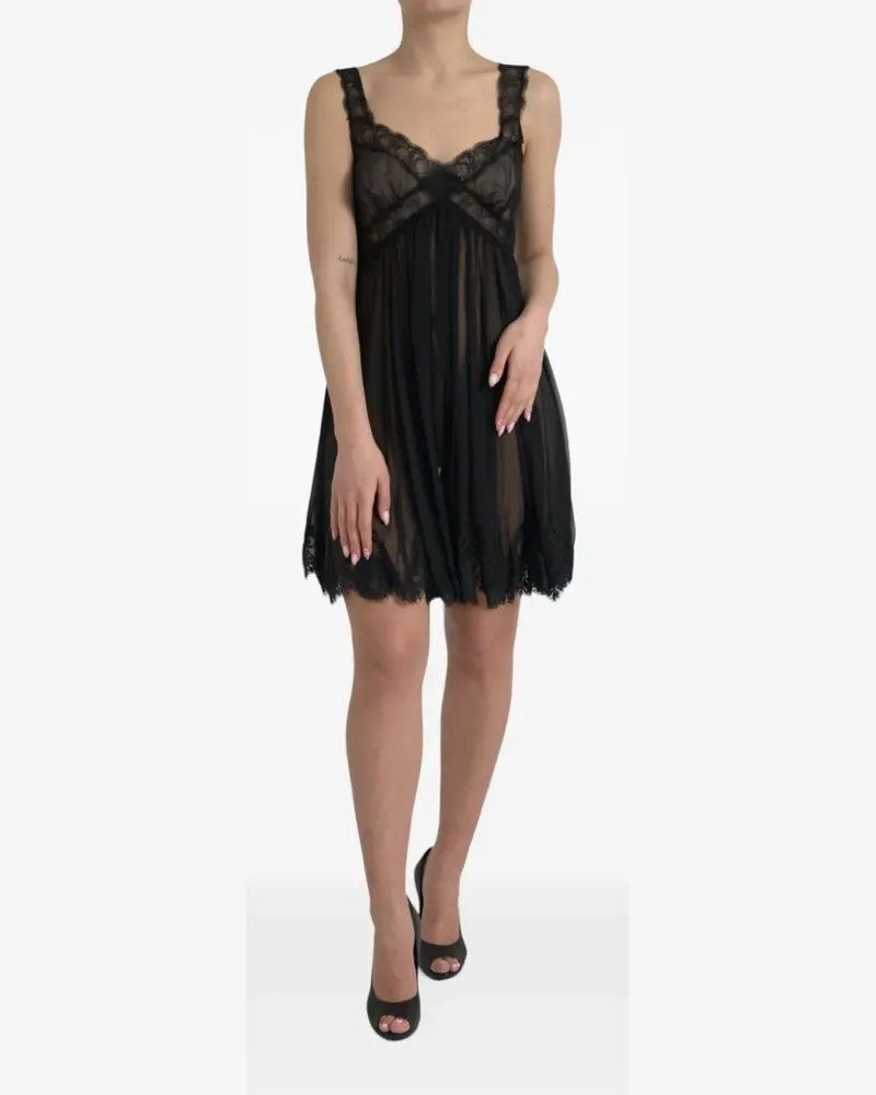 Dolce & Gabbana Camisole-Kleid aus Seide - Schwarz Schwarz