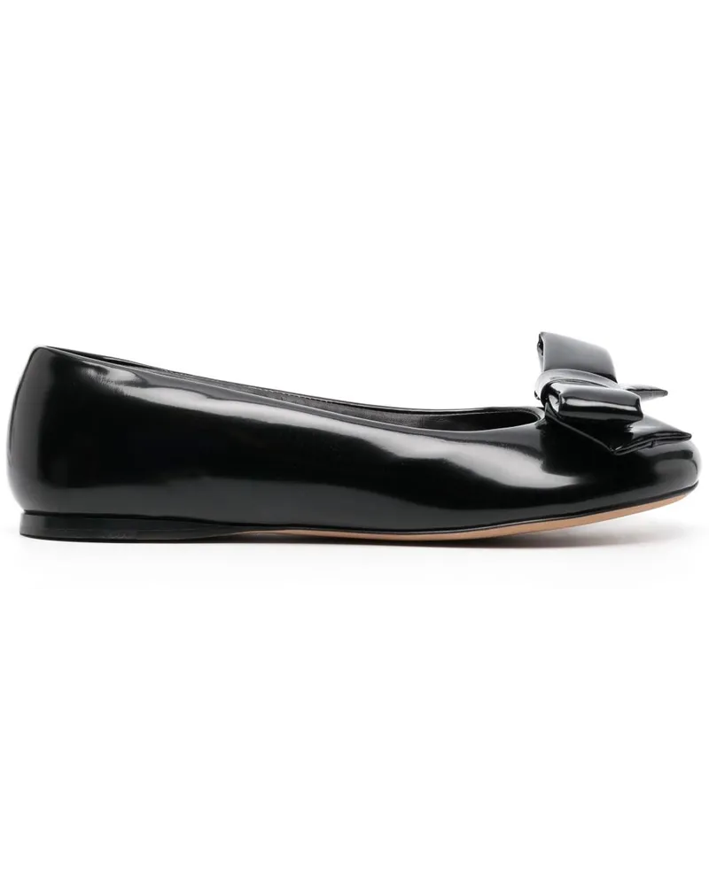 Loewe Ballerinas mit mandelförmiger Kappe - Schwarz Schwarz