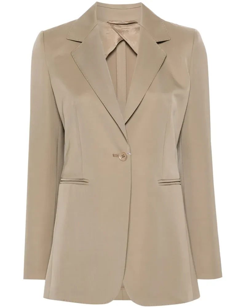 Max Mara Einreihiger Sandalo Blazer - Nude Nude
