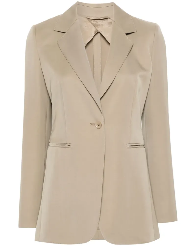 Max Mara Einreihiger Sandalo Blazer - Nude Nude