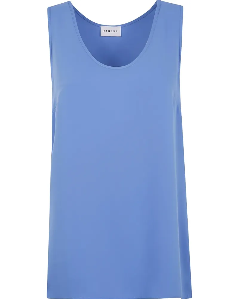P.A.R.O.S.H. Oberteil mit Rundhalsausschnitt - Blau Blau
