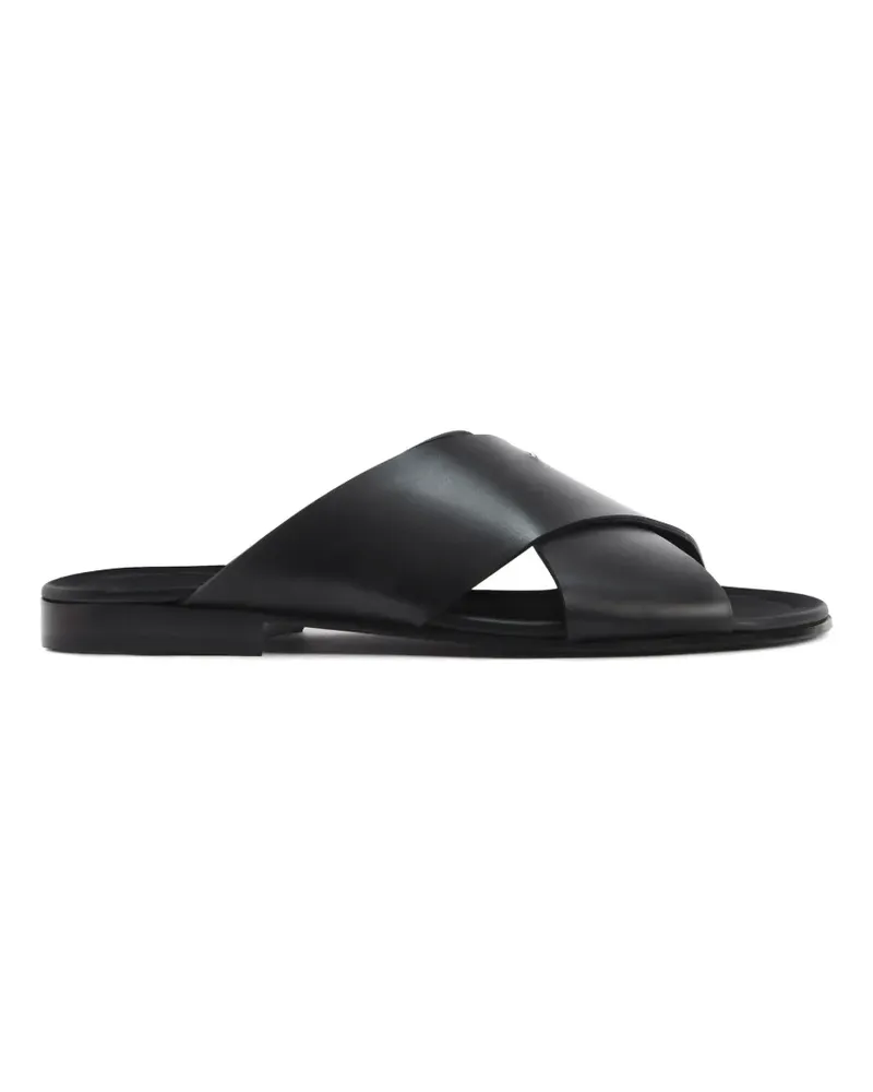 Giuseppe Zanotti Flache Keanu Sandalen - Schwarz Schwarz