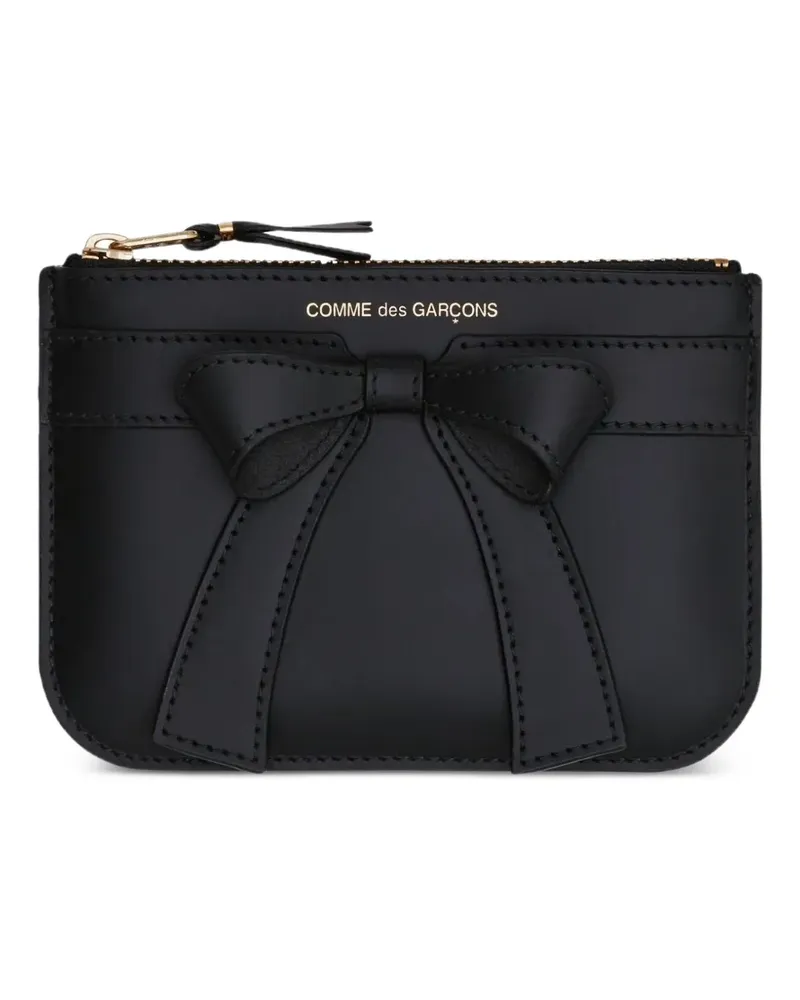 Comme des Garçons Big Bow Portemonnaie - Schwarz Schwarz