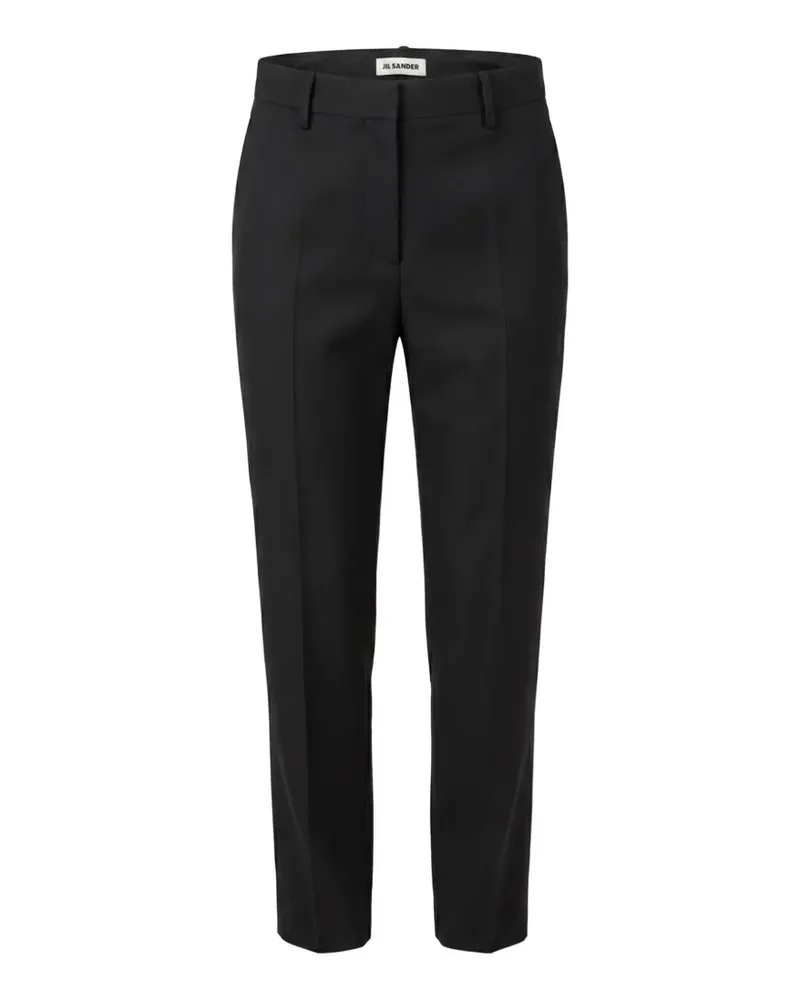Jil Sander pressed-crease tailored trousers - Schwarz Schwarz