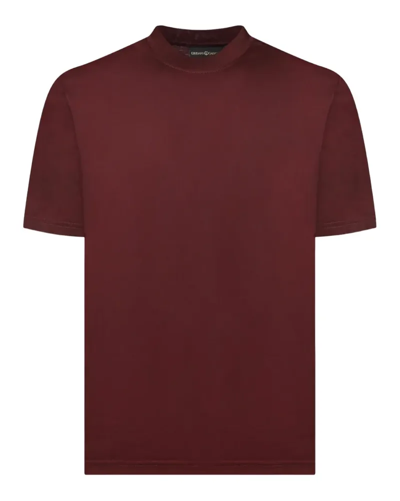 Giuliano Galiano T-Shirt mit Stehkragen - Rot Rot