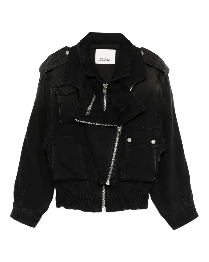 Isabel Marant Bomberjacke mit Reißverschluss - Schwarz Schwarz