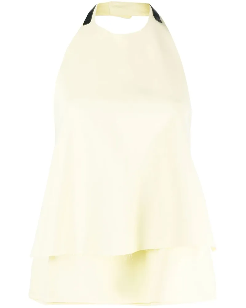 Jil Sander Neckholder-Top mit offenem Rücken - Gelb Gelb