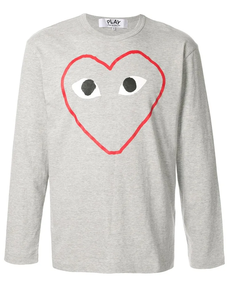 Comme des Garçons Play' Langarmshirt Grau