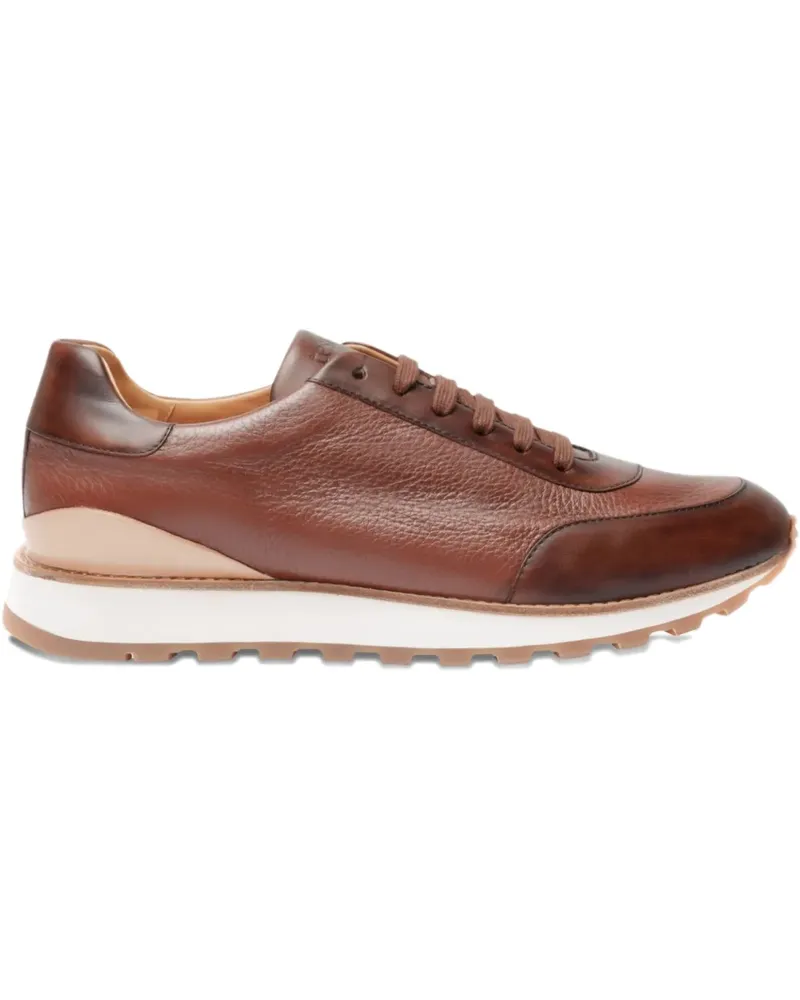 A.Testoni Sneakers mit Einsätzen - Braun Braun