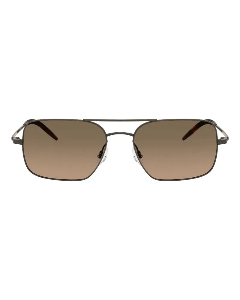 Oliver Peoples Victory II rectangle-frame sunglasses - Grau Grau