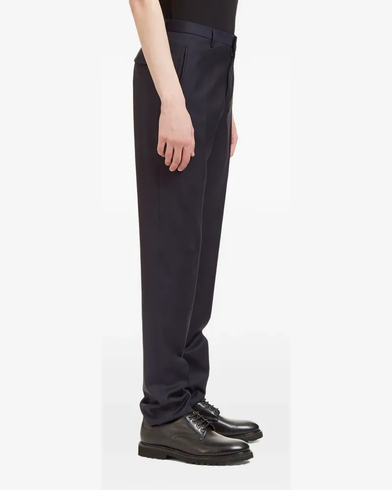 AIEZEN Wollhose in Knitteroptik - Blau Blau