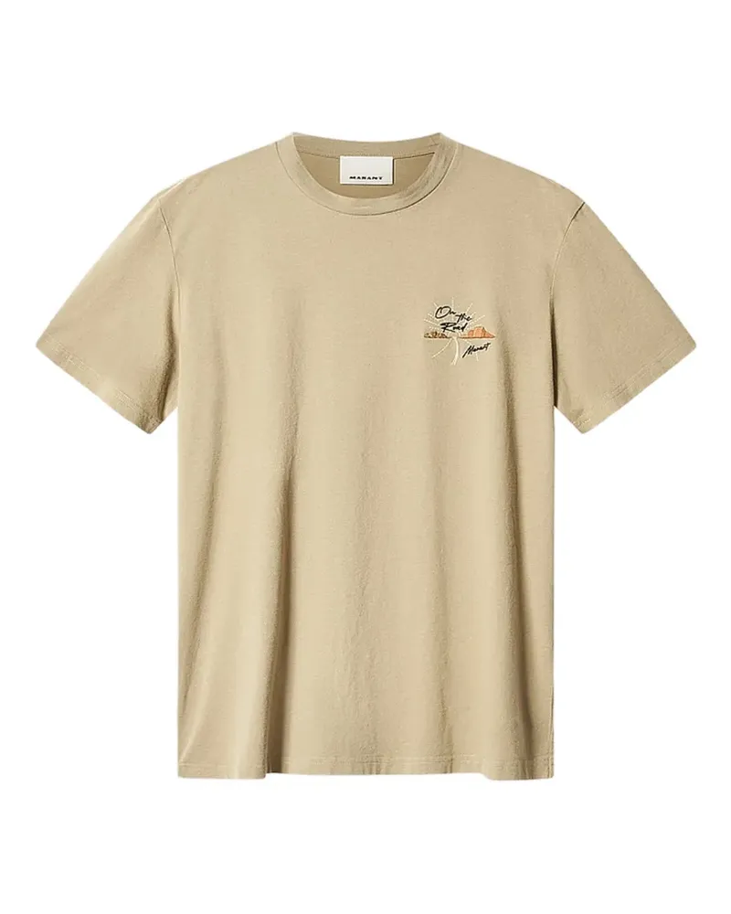 Isabel Marant Honore T-Shirt mit Stickerei - Nude Nude