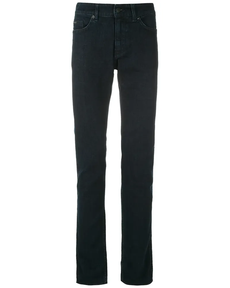 HUGO BOSS Halbhohe Skinny-Jeans - Blau Blau