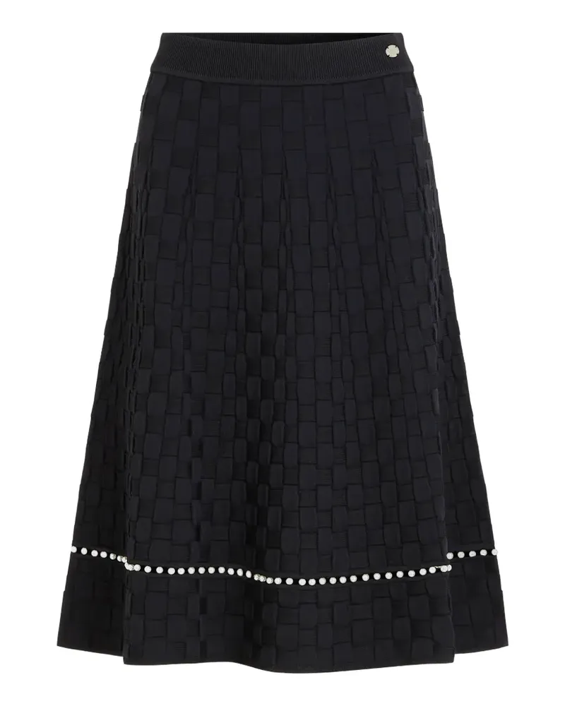 Karl Lagerfeld pearl-embellished knit midi skirt - Schwarz Schwarz