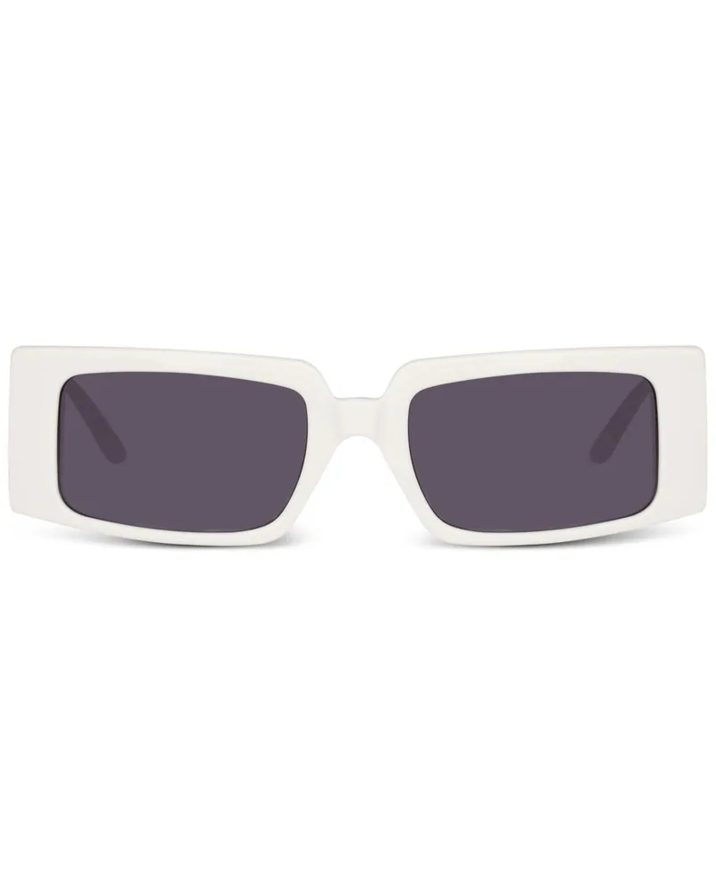 Magda Butrym x  Sonnenbrille mit eckigem Gestell - Weiß Weiß