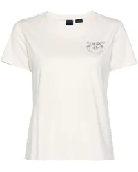 Pinko T-Shirt mit Love Birds-Applikation Nude