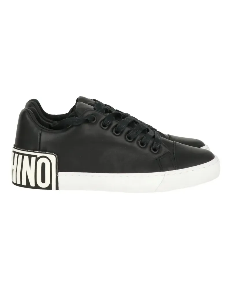 Moschino Sneakers mit Logo-Detail - Schwarz Schwarz